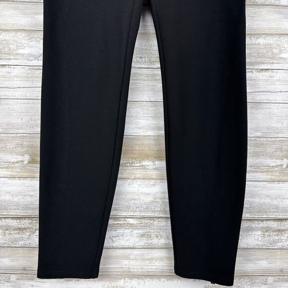 rag & bone Reilly Ponte Pull On Pants Womens Medium Ankle Zip Black Stretch Moto - Picture 4 of 15